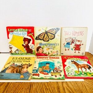 Whitman Tell-A-Tales Children’s Books Lot(6) 1950-70’s Minor Wear